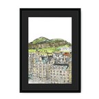 Arthurs Seat & The Crags Framed Print Essential Edinburgh A3 (297 X 420 mm) / Black / Black Mount Framed Print