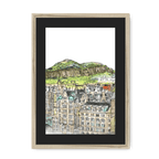 Arthurs Seat & The Crags Framed Print Essential Edinburgh A3 (297 X 420 mm) / Natural / Black Mount Framed Print