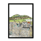 Arthurs Seat & The Crags Framed Print Essential Edinburgh A3 (297 X 420 mm) / Black / No Mount (All Art) Framed Print