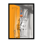 Duke Of Wellington Framed Print Glasgow Kisses A3 (297 X 420 mm) / Black / No Mount (All Art) Framed Print