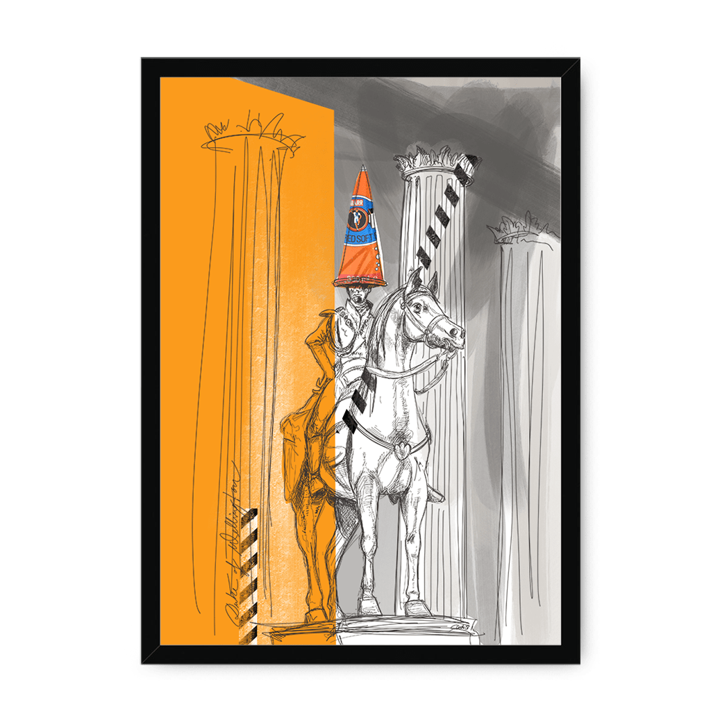 Duke Of Wellington Framed Print Glasgow Kisses A3 (297 X 420 mm) / Black / No Mount (All Art) Framed Print