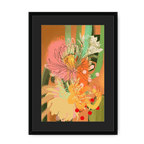 Chromatose Botanica - Cacti Framed Print Chromatose A3 (297 X 420 mm) / Black / Black Mount Framed Print