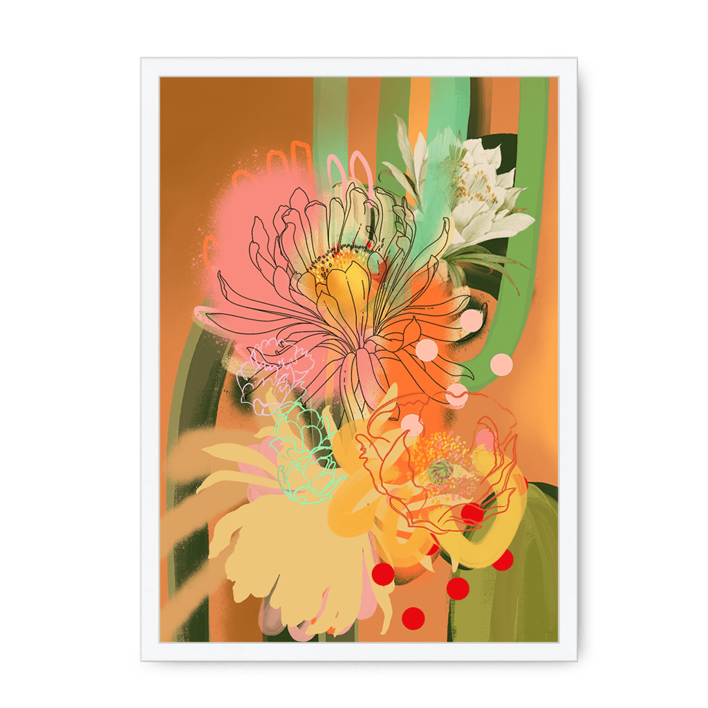 Chromatose Botanica - Cacti Framed Print Chromatose A3 (297 X 420 mm) / White / No Mount (All Art) Framed Print