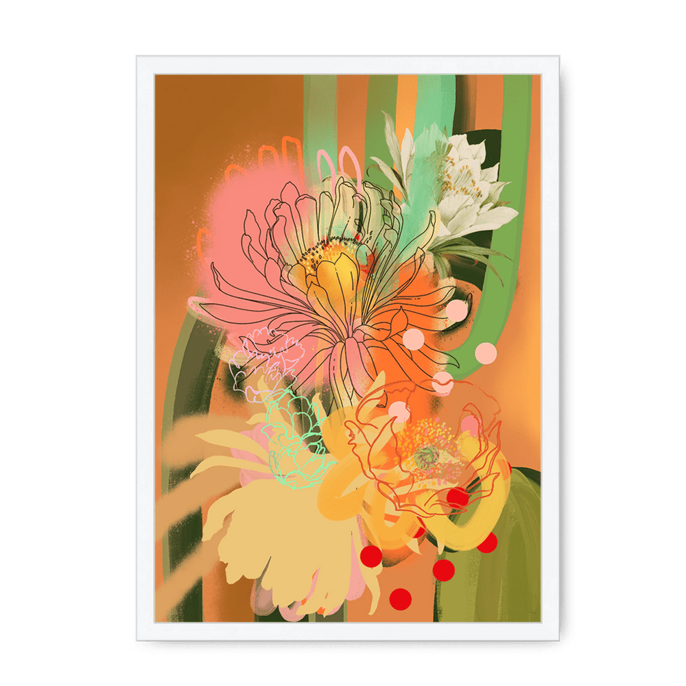 Chromatose Botanica - Cacti Framed Print Chromatose A3 (297 X 420 mm) / White / No Mount (All Art) Framed Print