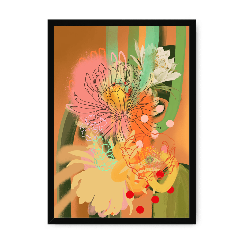 Chromatose Botanica - Cacti Framed Print Chromatose A3 (297 X 420 mm) / Black / No Mount (All Art) Framed Print