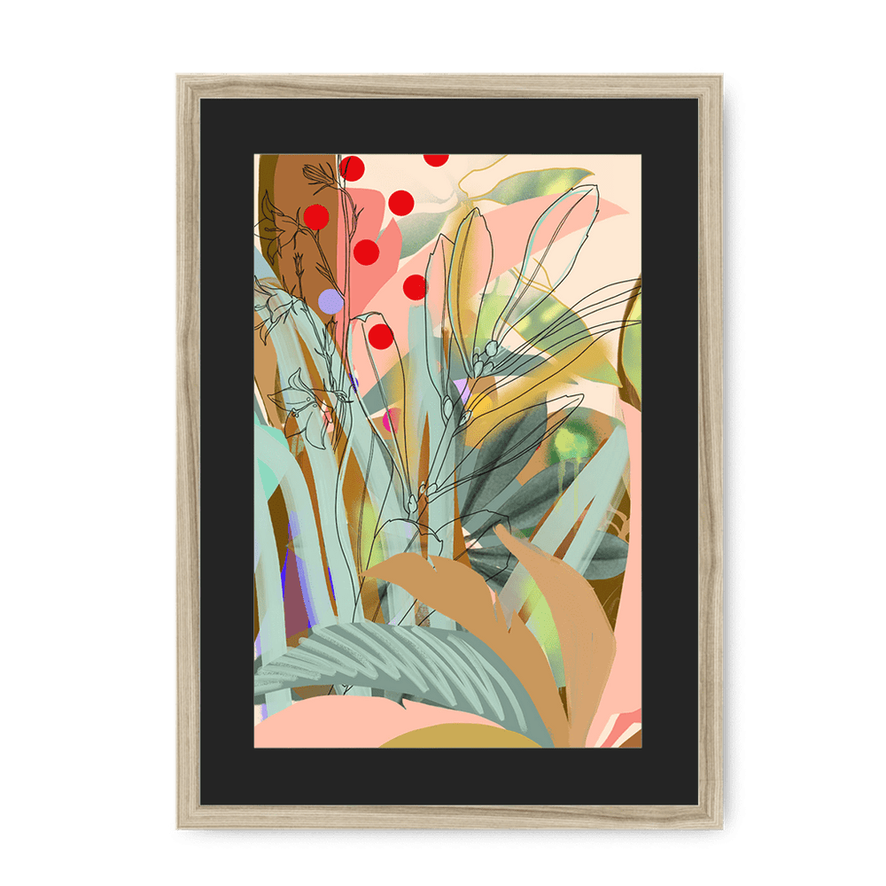 Chromatose Botanica - Bells & Bog Framed Print Chromatose A3 (297 X 420 mm) / Natural / Black Mount Framed Print