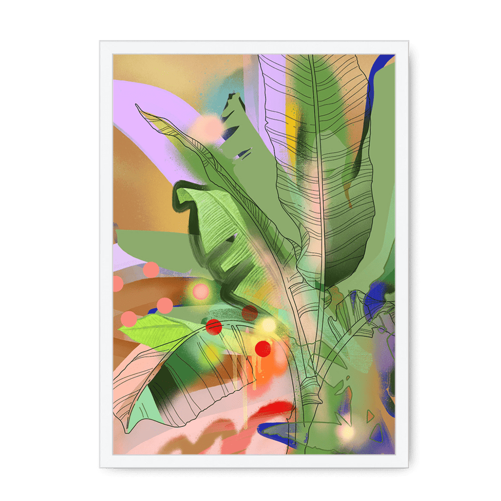 Chromatose Botanica - Banani-Banana Framed Print Chromatose A3 (297 X 420 mm) / White / No Mount (All Art) Framed Print