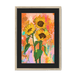 Chromatose Botanica - Sunflowers Framed Print Chromatose A3 (297 X 420 mm) / Natural / Black Mount Framed Print