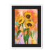 Chromatose Botanica - Sunflowers Framed Print Chromatose A3 (297 X 420 mm) / White / Black Mount Framed Print