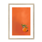 Tangerine Tanager Framed Print Sticky Beaks A3 (297 X 420 mm) / Natural / White Mount Framed Print