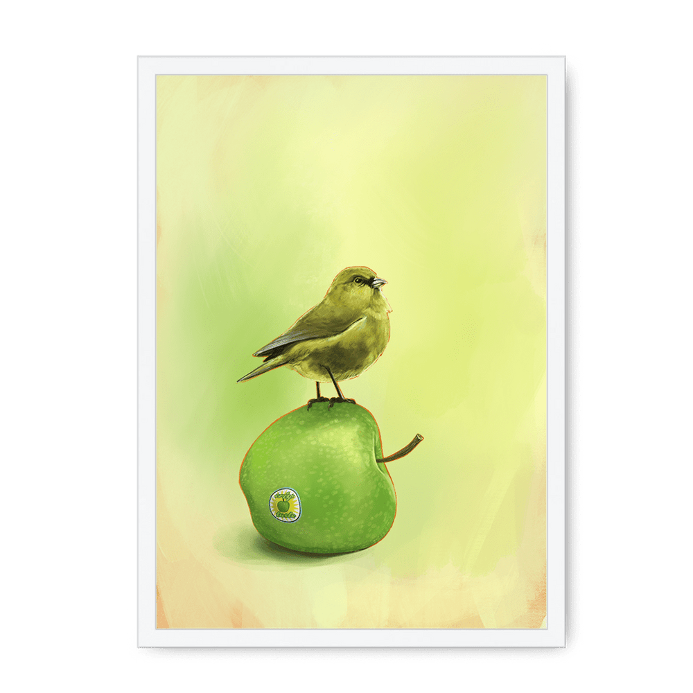 Apple Akekee Framed Print Sticky Beaks A3 (297 X 420 mm) / White / No Mount (All Art) Framed Print