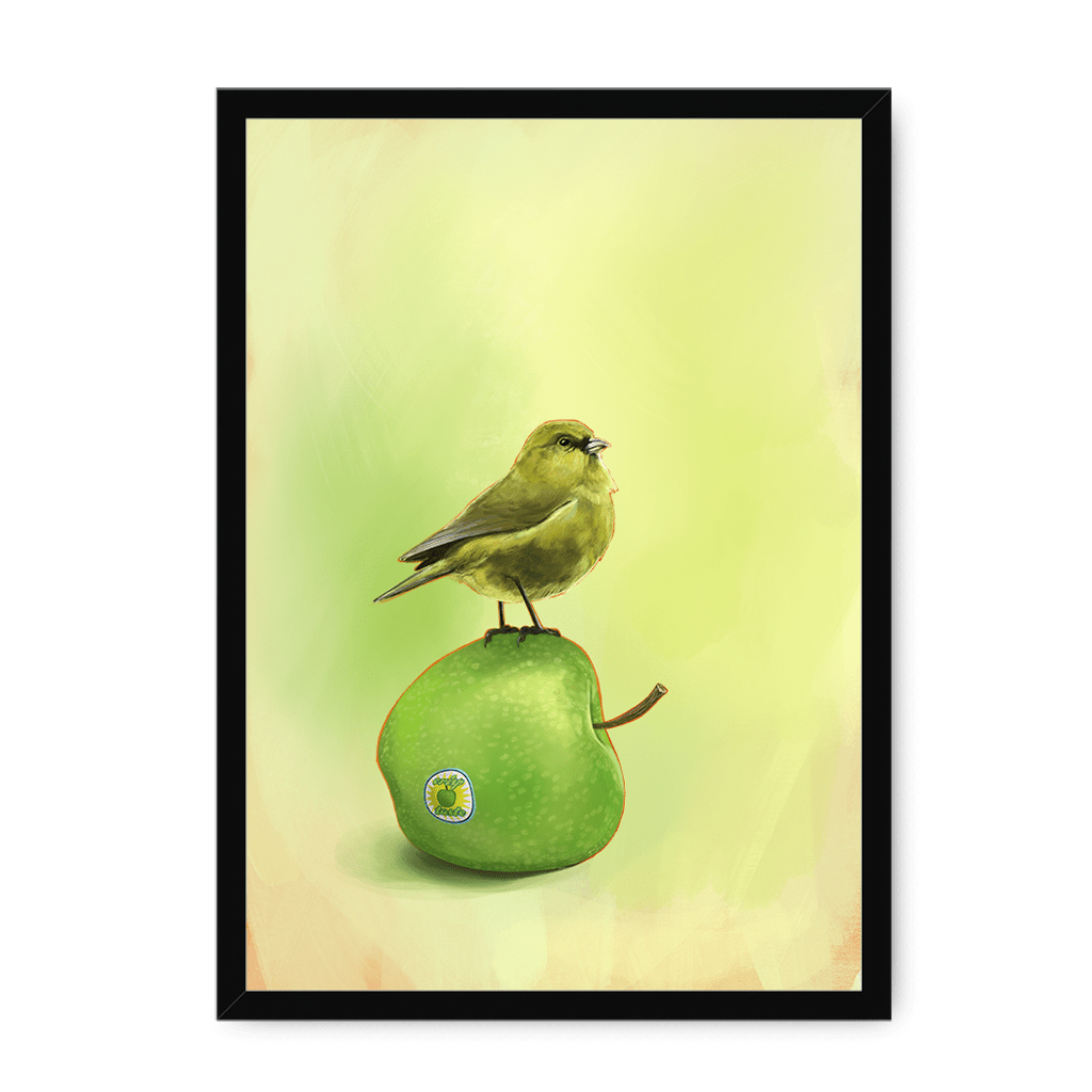 Apple Akekee Framed Print Sticky Beaks A3 (297 X 420 mm) / Black / No Mount (All Art) Framed Print