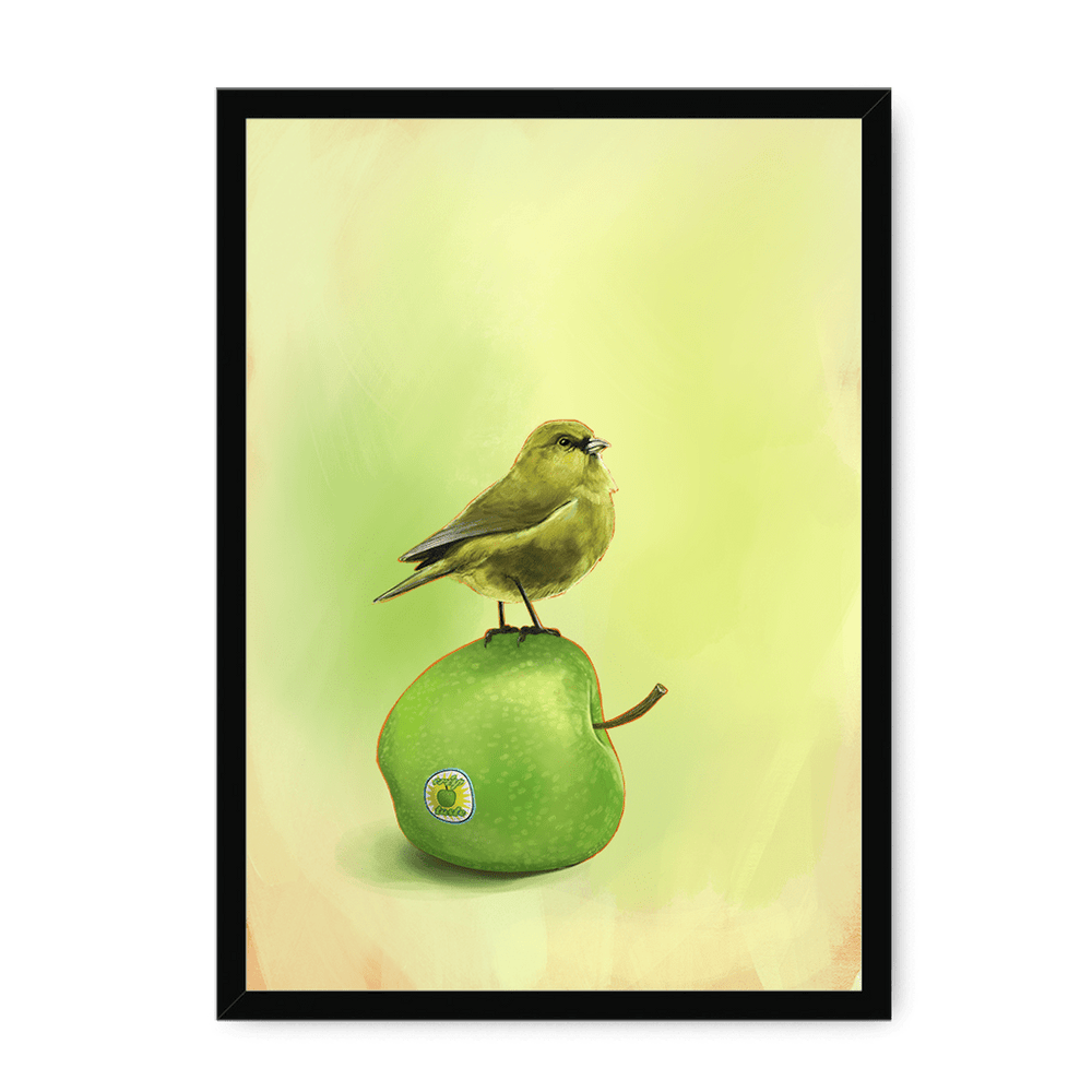 Apple Akekee Framed Print Sticky Beaks A3 (297 X 420 mm) / Black / No Mount (All Art) Framed Print