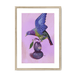 Plump Pigeon Framed Print Sticky Beaks A3 (297 X 420 mm) / Natural / White Mount Framed Print