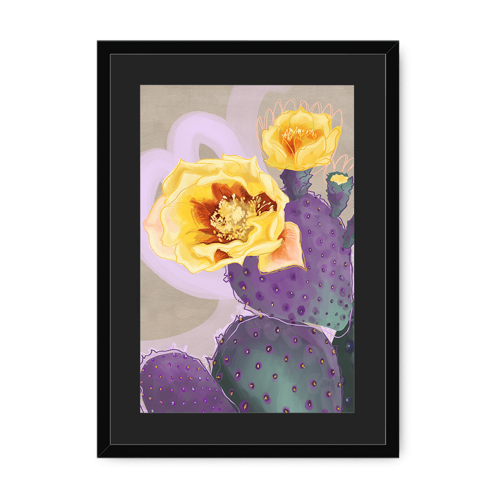 Purple Sundaze Framed Print Heat Flares A3 (297 X 420 mm) / Black / Black Mount Framed Print