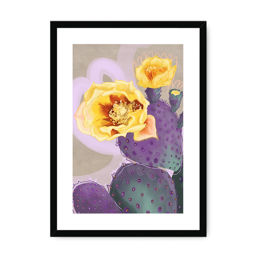 Purple Sundaze Framed Print Heat Flares A3 (297 X 420 mm) / Black / White Mount Framed Print