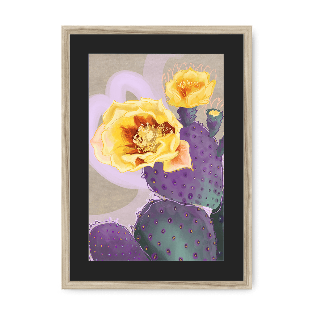 Purple Sundaze Framed Print Heat Flares A3 (297 X 420 mm) / Natural / Black Mount Framed Print