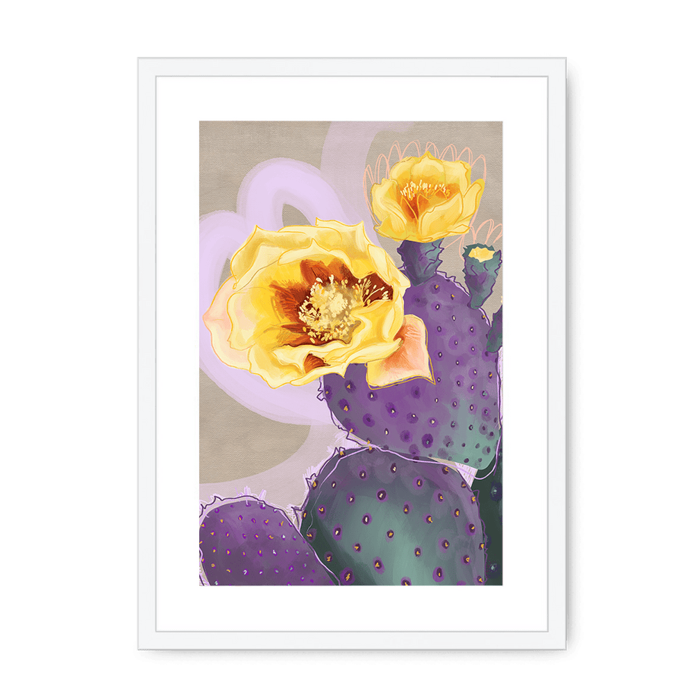 Purple Sundaze Framed Print Heat Flares A3 (297 X 420 mm) / White / White Mount Framed Print