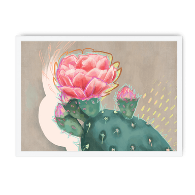 Prickly In Pink Framed Print Heat Flares A3 (297 X 420 mm) / White / No Mount (All Art) Framed Print