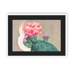 Prickly In Pink Framed Print Heat Flares A3 (297 X 420 mm) / White / Black Mount Framed Print