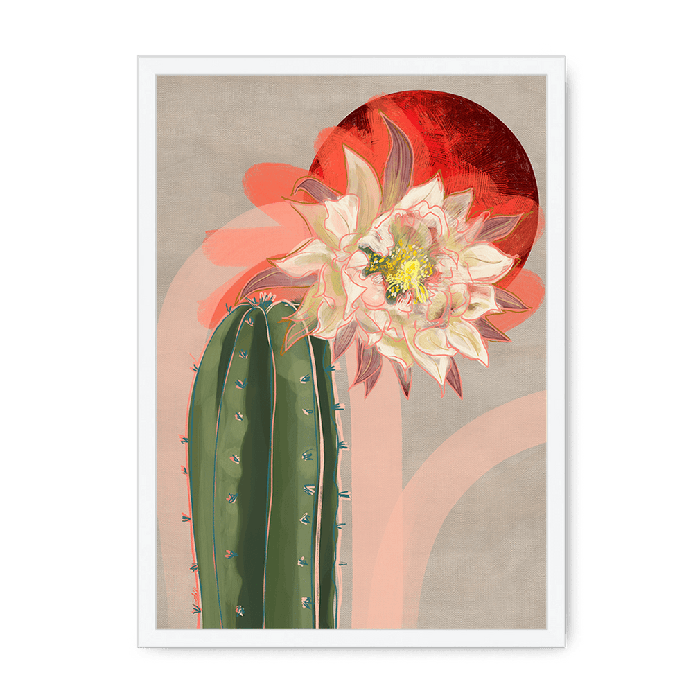 Bloodmoon Bloom Framed Print Heat Flares A3 (297 X 420 mm) / White / No Mount (All Art) Framed Print