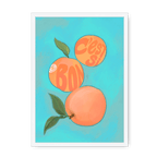 Pêches Giclée Framed Print Intercontinental Fruitery A3 (297 X 420 mm) / White / No Mount (All Art) Framed Print