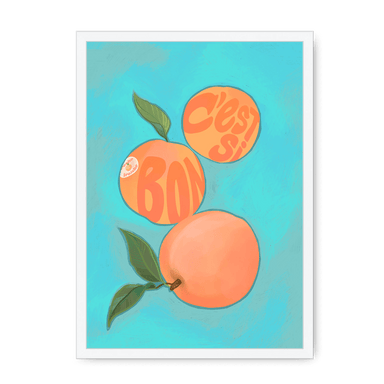 Pêches Giclée Framed Print Intercontinental Fruitery A3 (297 X 420 mm) / White / No Mount (All Art) Framed Print