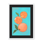 Pêches Giclée Framed Print Intercontinental Fruitery A3 (297 X 420 mm) / White / Black Mount Framed Print