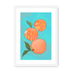 Pêches Giclée Framed Print Intercontinental Fruitery A3 (297 X 420 mm) / White / White Mount Framed Print