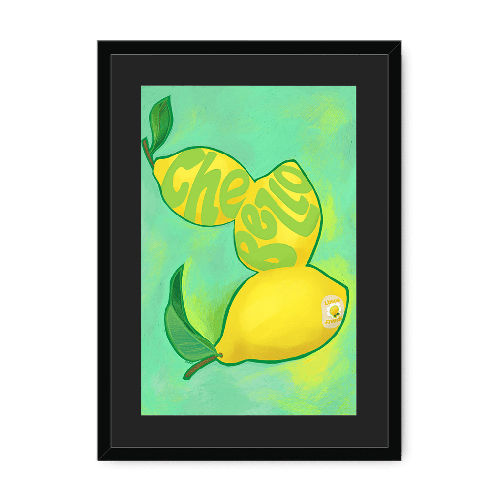 Limoni Giclée Framed Print Intercontinental Fruitery A3 (297 X 420 mm) / Black / Black Mount Framed Print