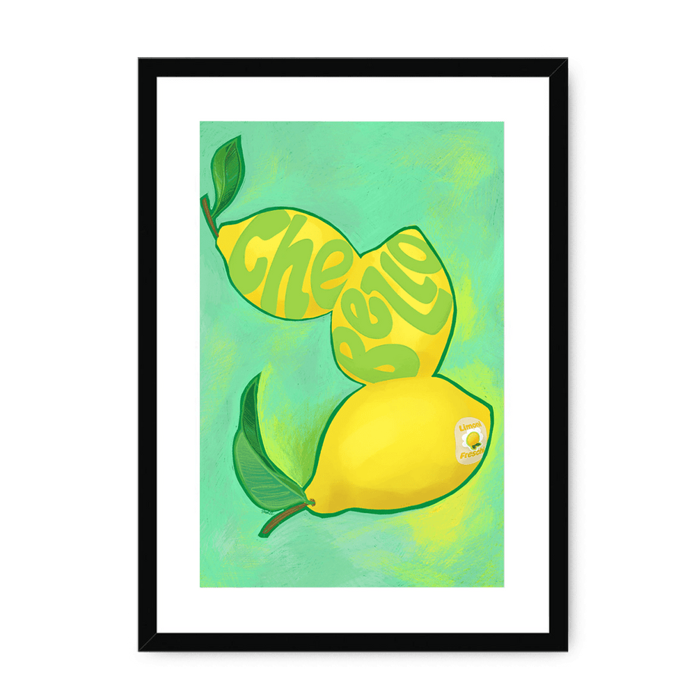 Limoni Giclée Framed Print Intercontinental Fruitery A3 (297 X 420 mm) / Black / White Mount Framed Print