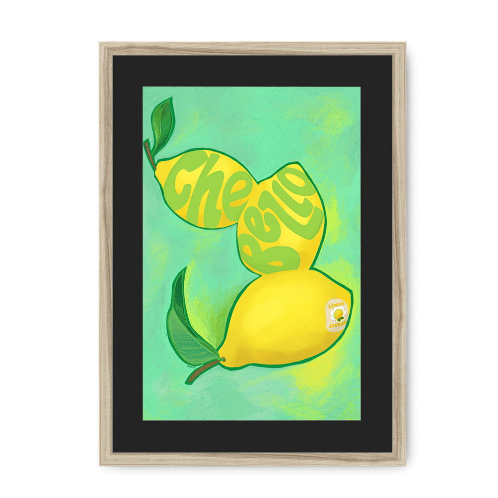 Limoni Giclée Framed Print Intercontinental Fruitery A3 (297 X 420 mm) / Natural / Black Mount Framed Print