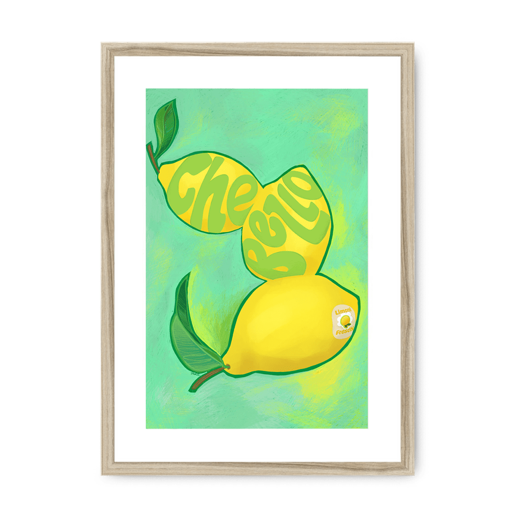 Limoni Giclée Framed Print Intercontinental Fruitery A3 (297 X 420 mm) / Natural / White Mount Framed Print