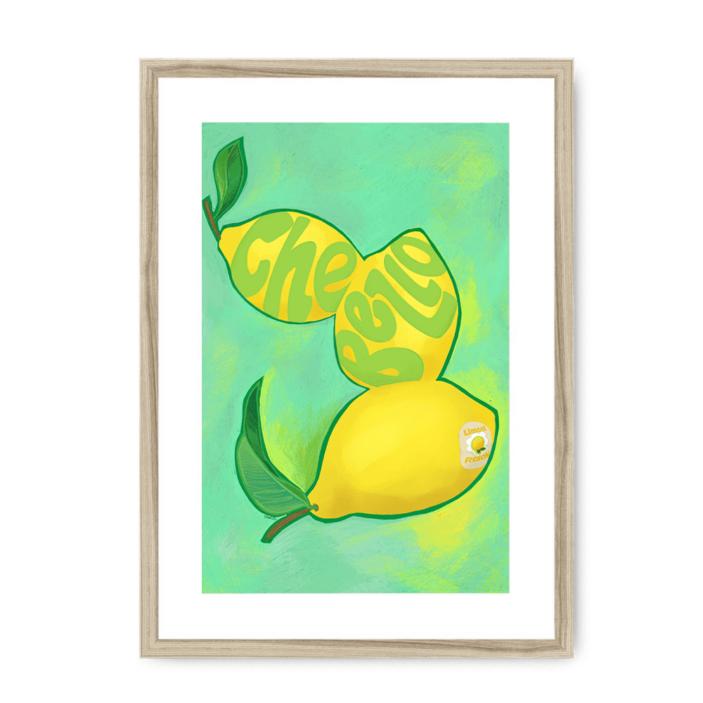 Limoni Giclée Framed Print Intercontinental Fruitery A3 (297 X 420 mm) / Natural / White Mount Framed Print