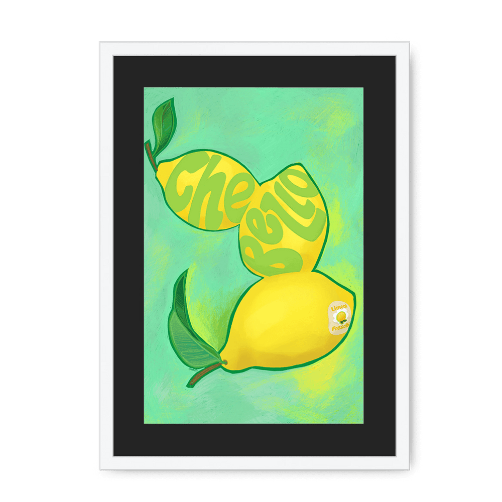 Limoni Giclée Framed Print Intercontinental Fruitery A3 (297 X 420 mm) / White / Black Mount Framed Print