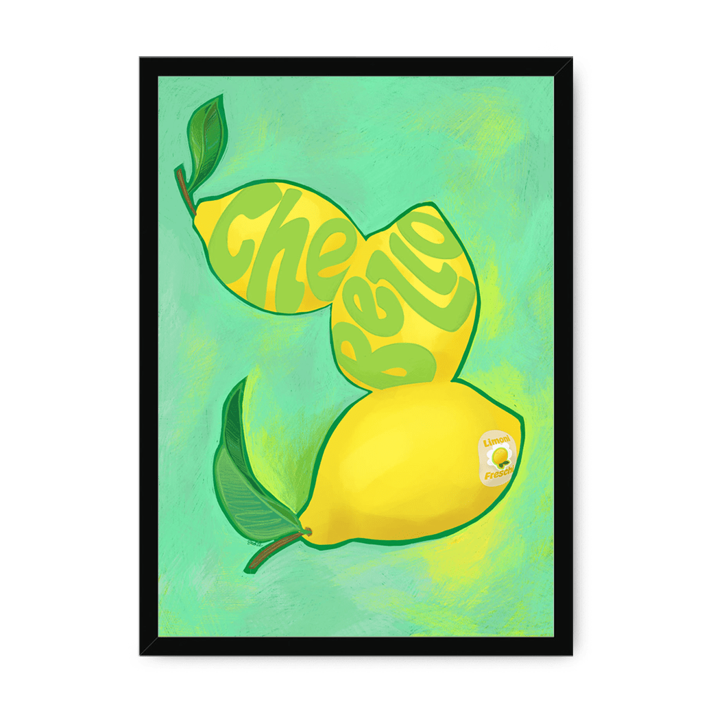 Limoni Giclée Framed Print Intercontinental Fruitery A3 (297 X 420 mm) / Black / No Mount (All Art) Framed Print