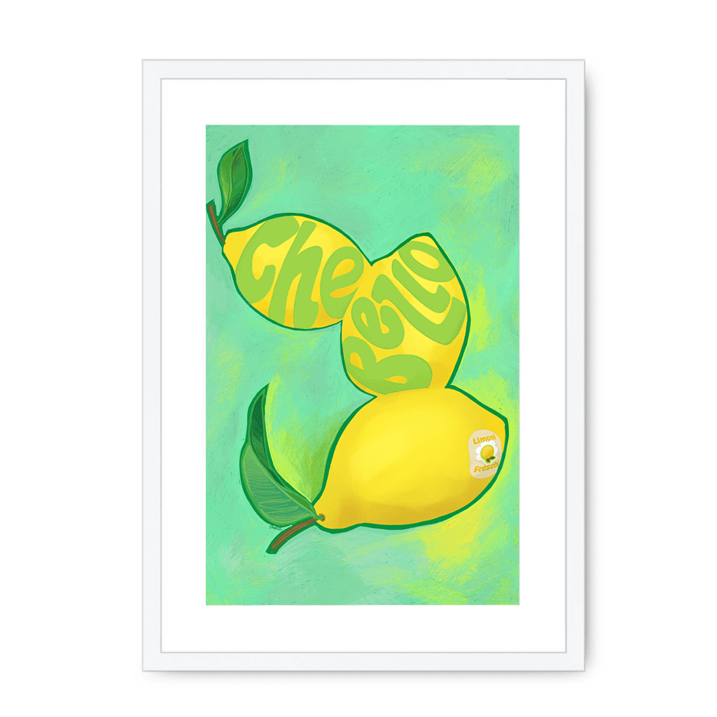 Limoni Giclée Framed Print Intercontinental Fruitery A3 (297 X 420 mm) / White / White Mount Framed Print