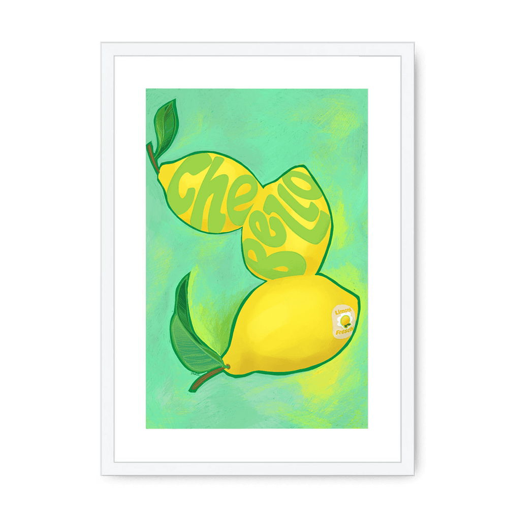 Limoni Giclée Framed Print Intercontinental Fruitery A3 (297 X 420 mm) / White / White Mount Framed Print