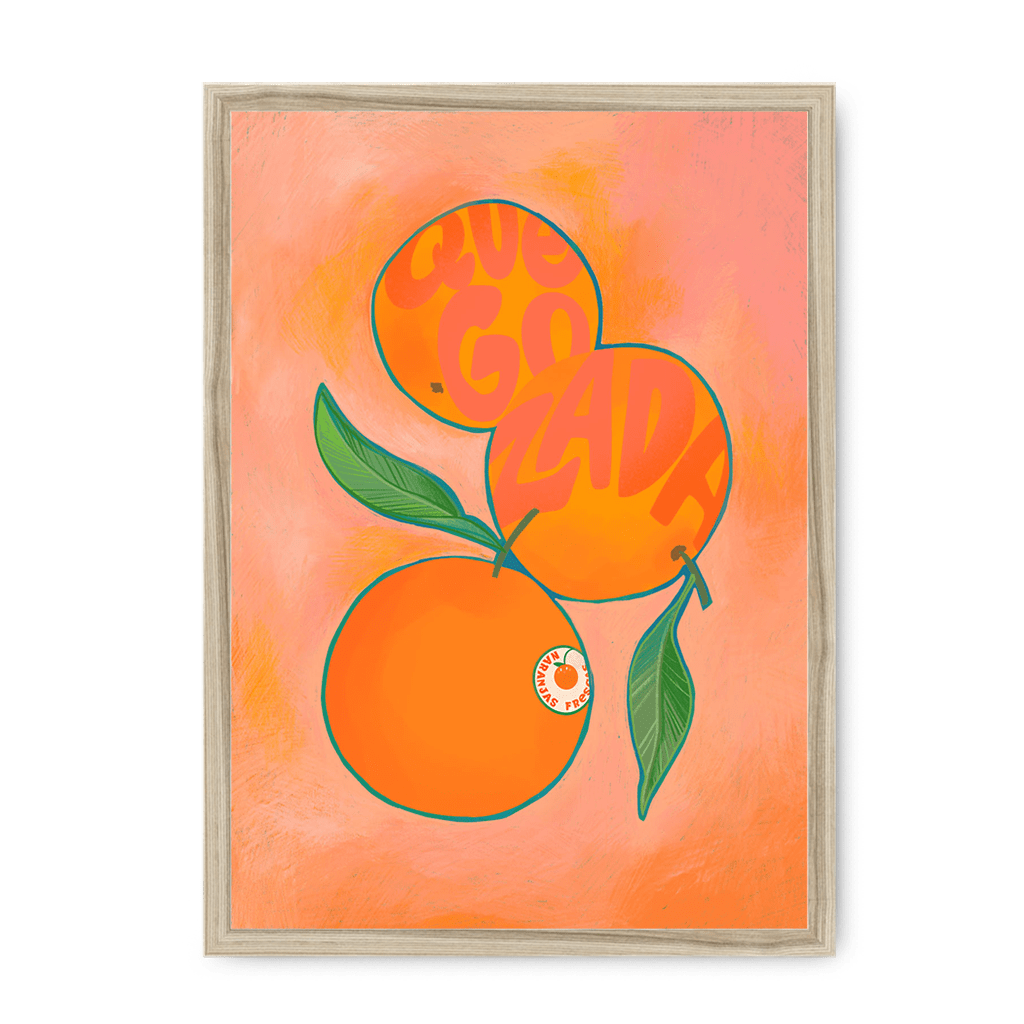 Naranjas Giclée Framed Print Intercontinental Fruitery A3 (297 X 420 mm) / Natural / No Mount (All Art) Framed Print