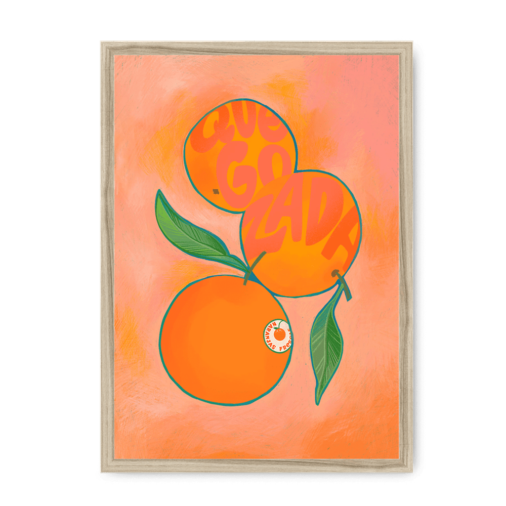 Naranjas Giclée Framed Print Intercontinental Fruitery A3 (297 X 420 mm) / Natural / No Mount (All Art) Framed Print