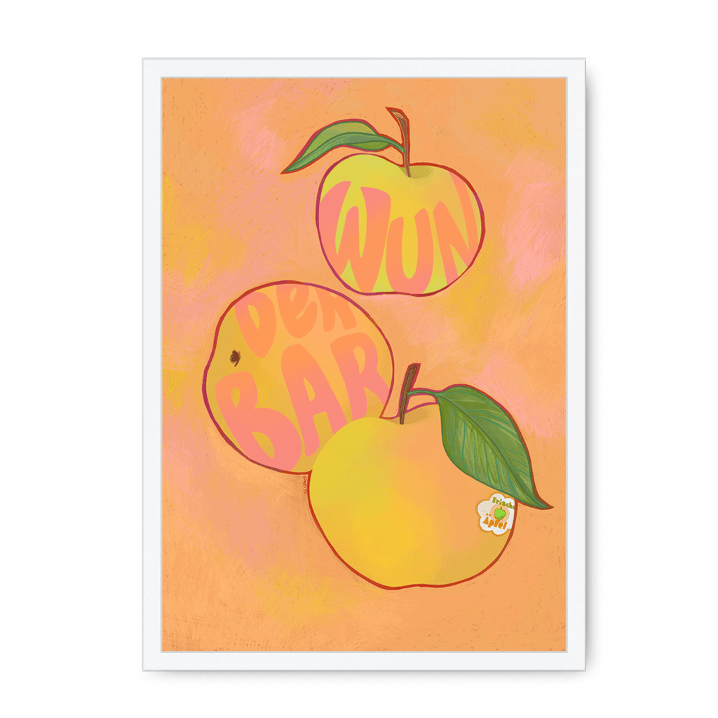 Apfel  Giclée Framed Print Intercontinental Fruitery A3 (297 X 420 mm) / White / No Mount (All Art) Framed Print
