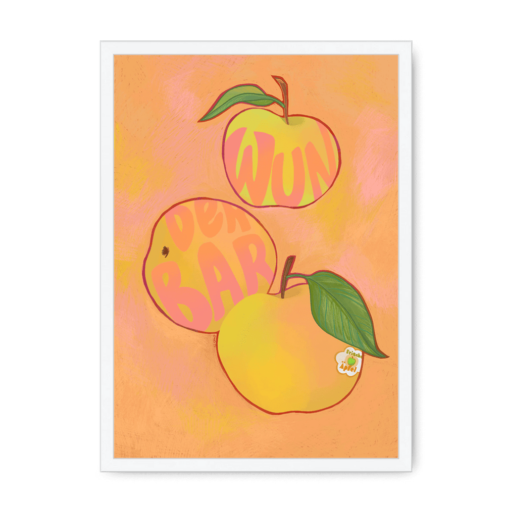 Apfel  Giclée Framed Print Intercontinental Fruitery A3 (297 X 420 mm) / White / No Mount (All Art) Framed Print