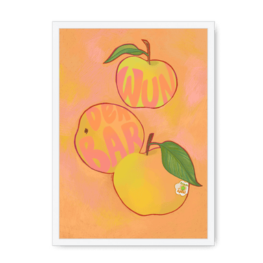 Apfel  Giclée Framed Print Intercontinental Fruitery A3 (297 X 420 mm) / White / No Mount (All Art) Framed Print