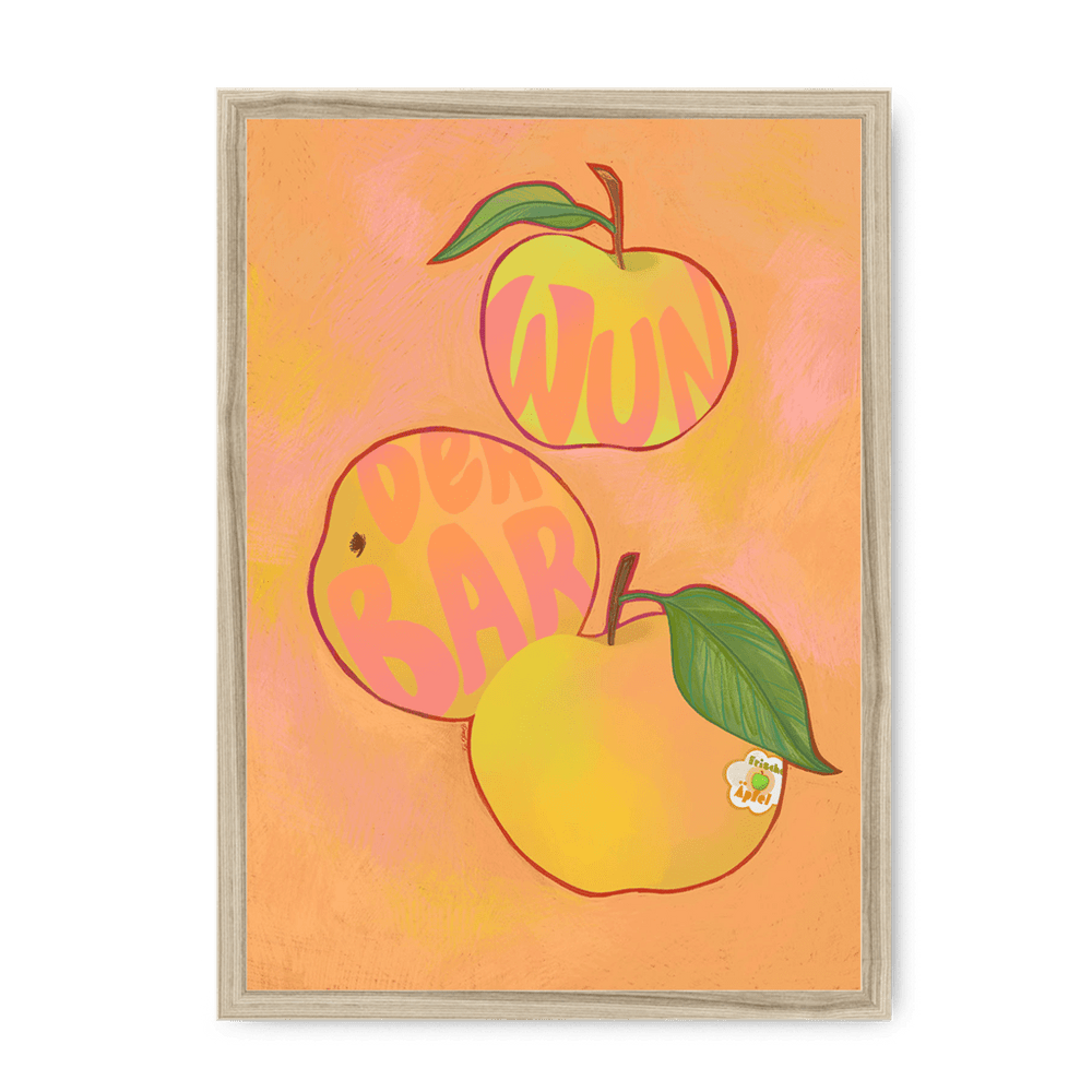 Apfel  Giclée Framed Print Intercontinental Fruitery A3 (297 X 420 mm) / Natural / No Mount (All Art) Framed Print