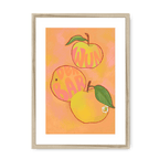 Apfel  Giclée Framed Print Intercontinental Fruitery A3 (297 X 420 mm) / Natural / White Mount Framed Print