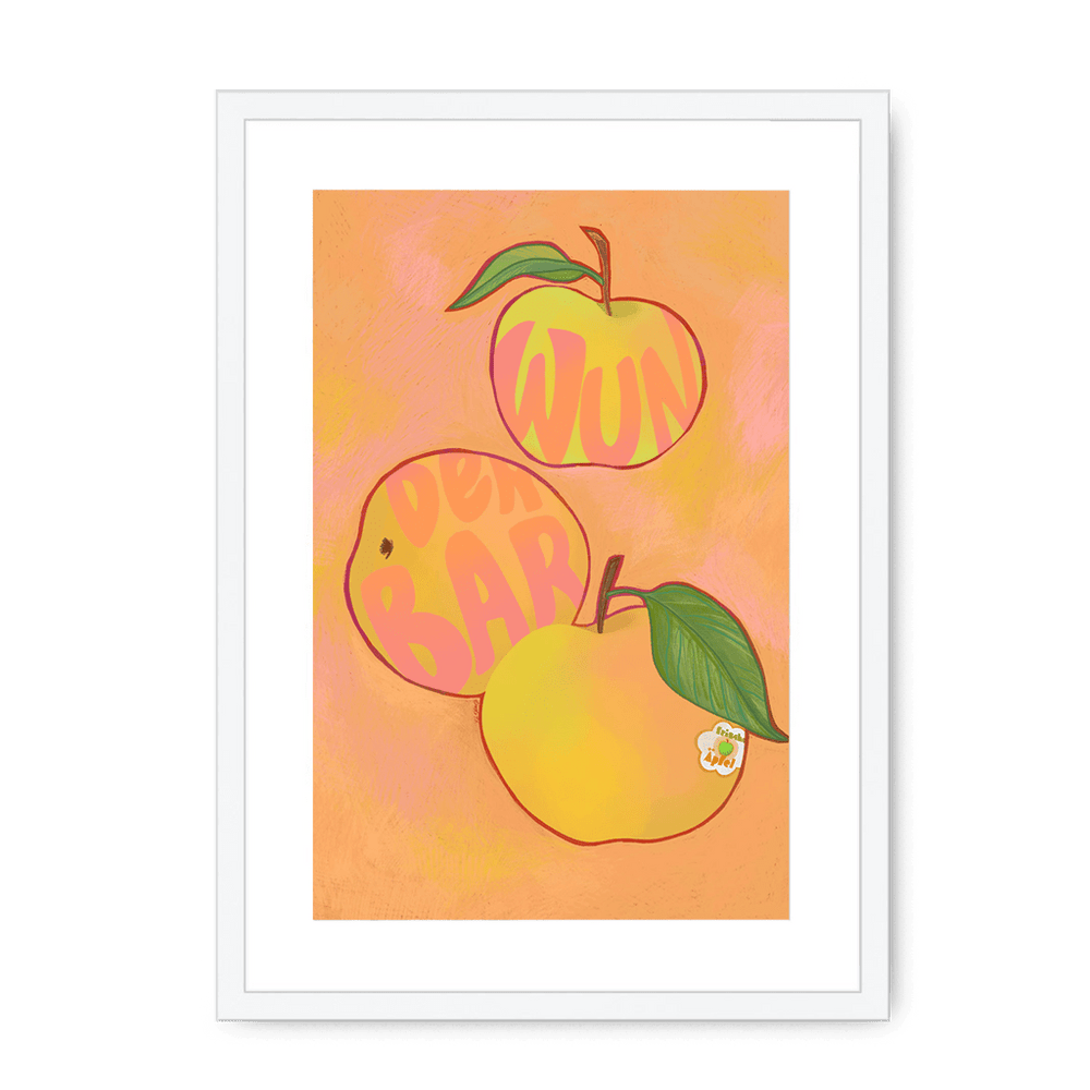 Apfel  Giclée Framed Print Intercontinental Fruitery A3 (297 X 420 mm) / White / White Mount Framed Print