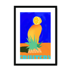 Fruitery Totem Blue Framed Print Intercontinental Fruitery A3 (297 X 420 mm) / Black / White Mount Framed Print