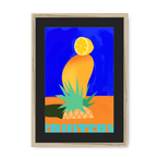 Fruitery Totem Blue Framed Print Intercontinental Fruitery A3 (297 X 420 mm) / Natural / Black Mount Framed Print