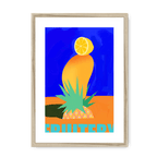 Fruitery Totem Blue Framed Print Intercontinental Fruitery A3 (297 X 420 mm) / Natural / White Mount Framed Print