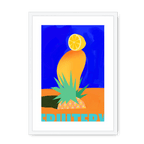 Fruitery Totem Blue Framed Print Intercontinental Fruitery A3 (297 X 420 mm) / White / White Mount Framed Print